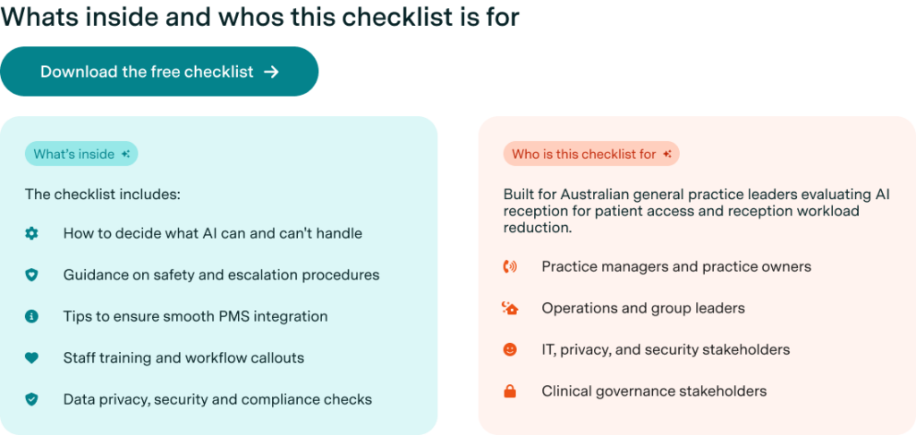 AI implementation checklist inclusion bullet points
